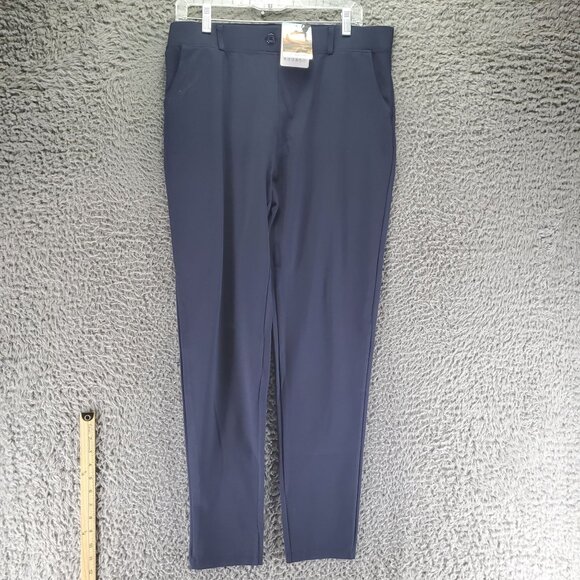 Willit Pants Womens XL Navy Blue Stretch Dress Pants 30" Inseam *NWT* - Picture 1 of 4
